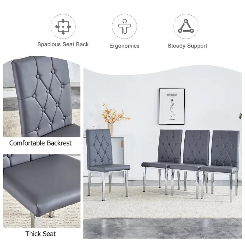 8 Piece Armless Dining Chairs