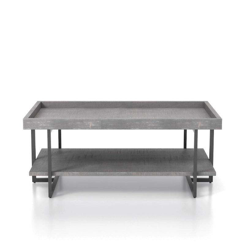 47-Zoll-Metall-Couchtisch mit 1 Ablage