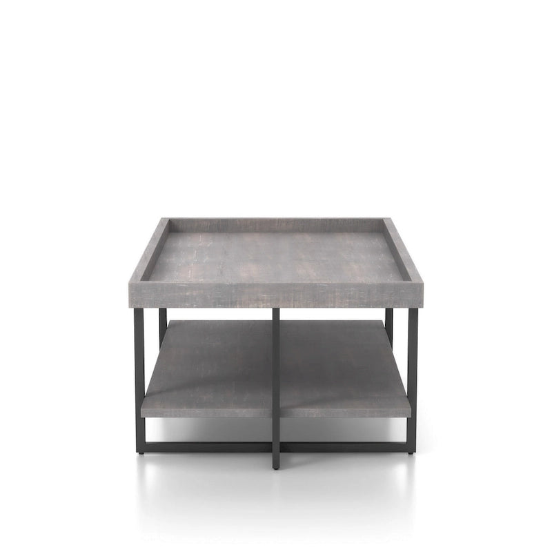 47-Zoll-Metall-Couchtisch mit 1 Ablage
