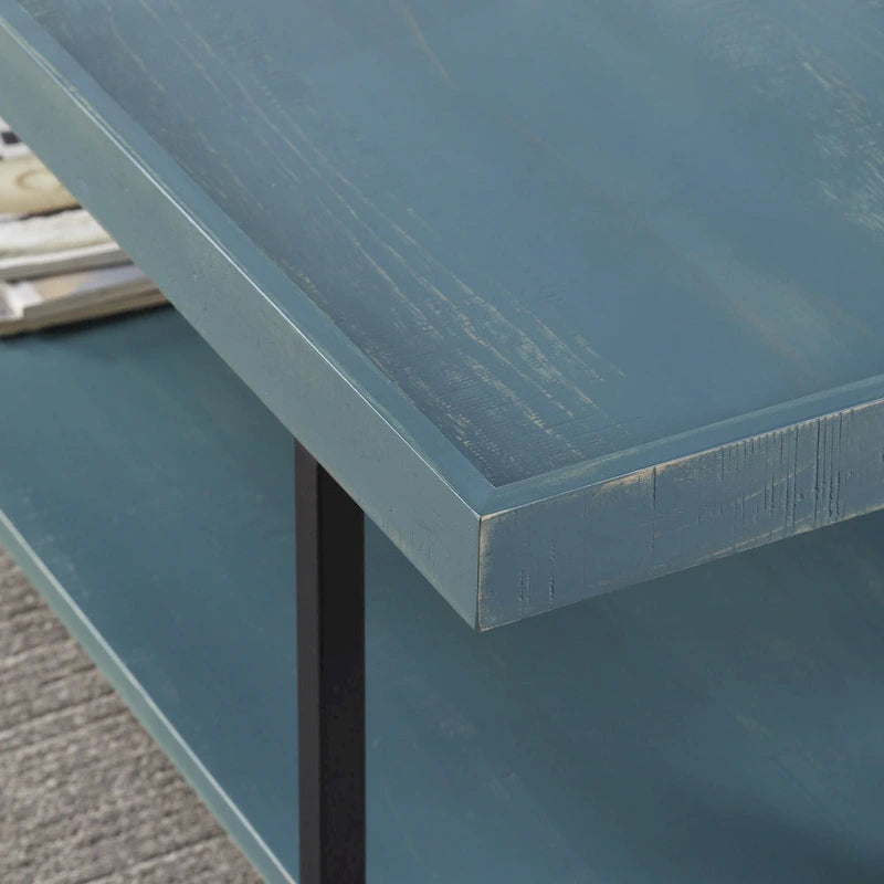 47-Zoll-Metall-Couchtisch mit 1 Ablage