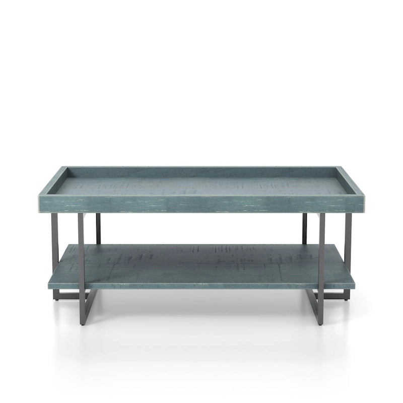 47-Zoll-Metall-Couchtisch mit 1 Ablage