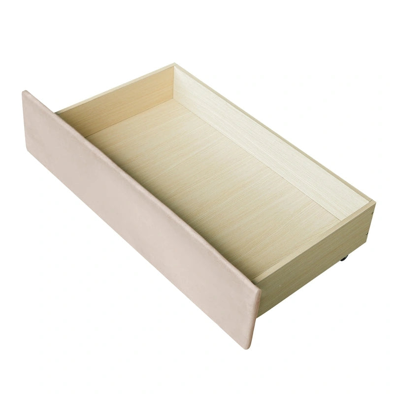 Letto da giorno singolo con doghe in legno e supporto