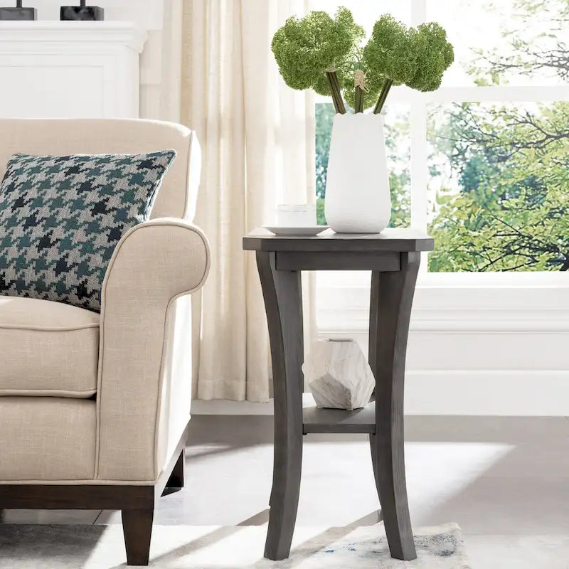 Narrow Table with Shelf