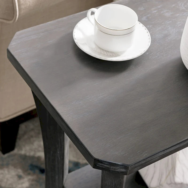 Narrow Table with Shelf