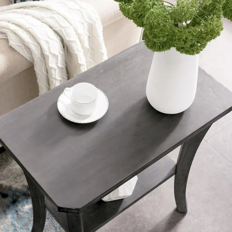 Narrow Table with Shelf