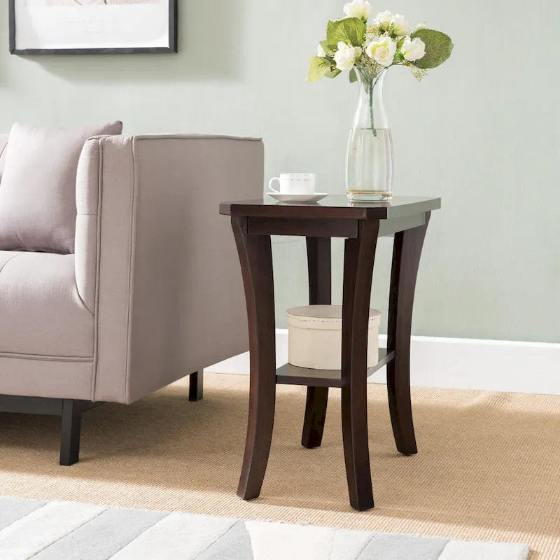 Narrow Table with Shelf