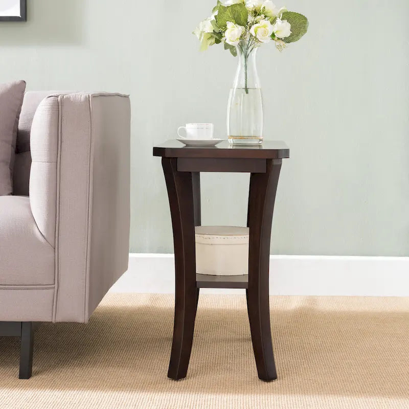 Narrow Table with Shelf