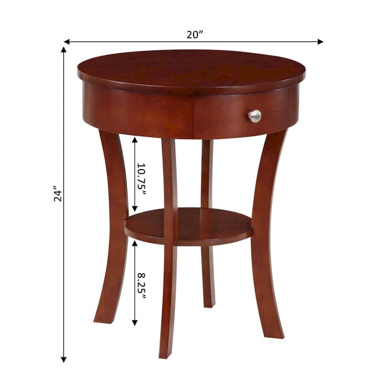 Tavolino Convenience Concepts Classic Accents con ripiano
