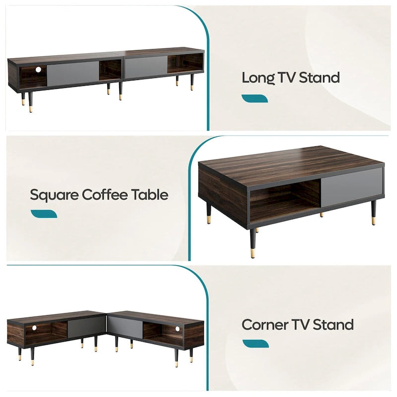 Modern TV up to for 85 inch TVs Entertainment Center with - 80 inch