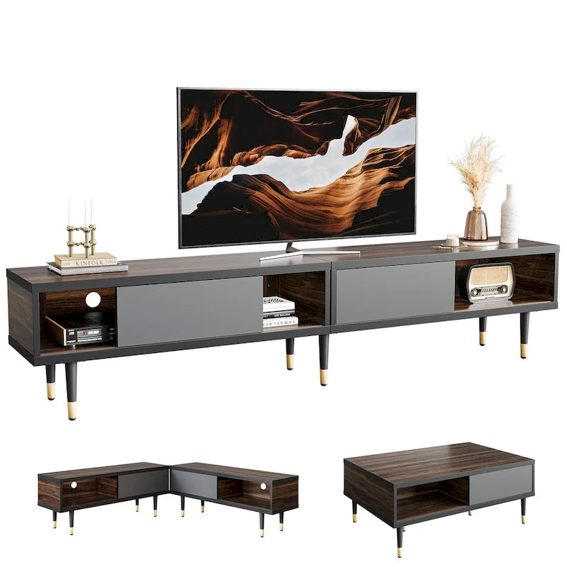 Modern TV up to for 85 inch TVs Entertainment Center with - 80 inch