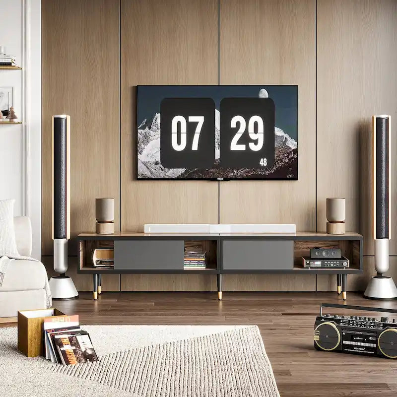 Modern TV up to for 85 inch TVs Entertainment Center with - 80 inch