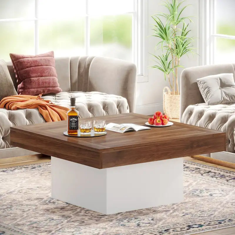 Struttura quadrata in legno ingegnerizzato con LED