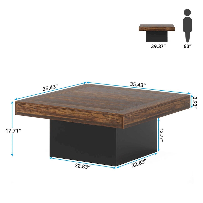 Struttura quadrata in legno ingegnerizzato con LED