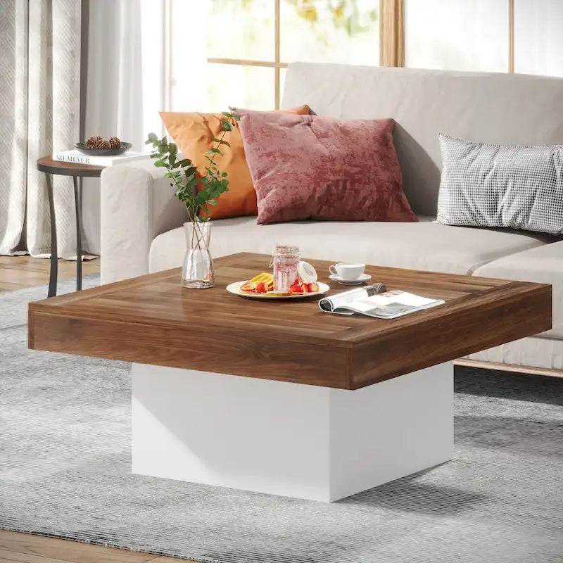 Struttura quadrata in legno ingegnerizzato con LED