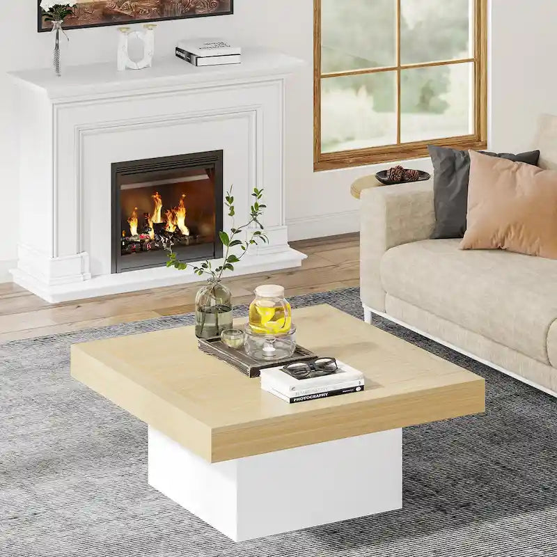 Struttura quadrata in legno ingegnerizzato con LED