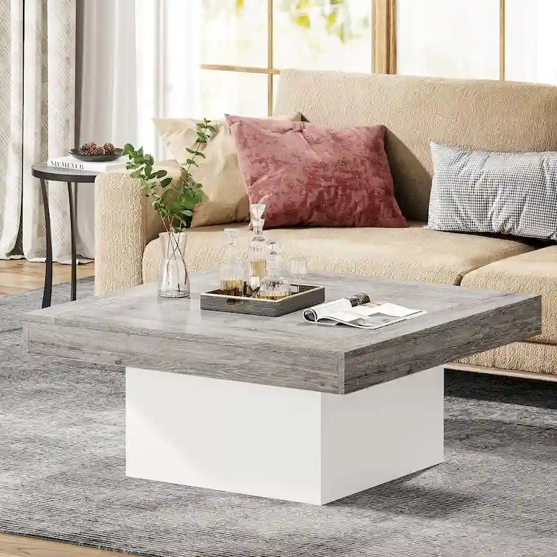 Struttura quadrata in legno ingegnerizzato con LED