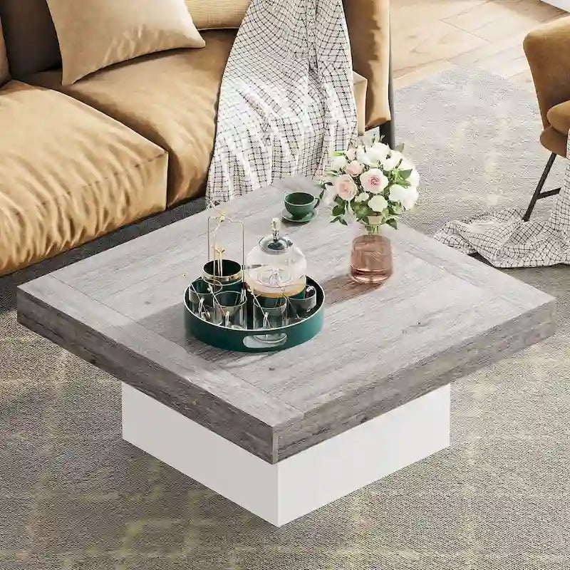 Struttura quadrata in legno ingegnerizzato con LED