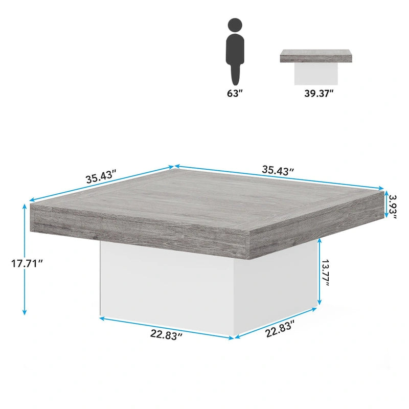 Struttura quadrata in legno ingegnerizzato con LED