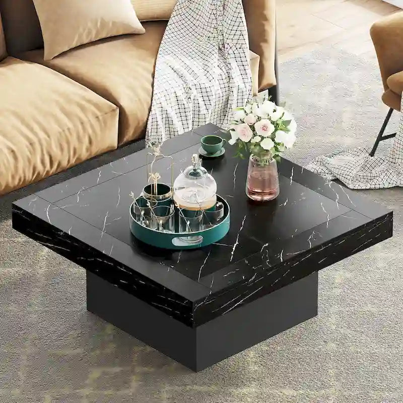 Struttura quadrata in legno ingegnerizzato con LED