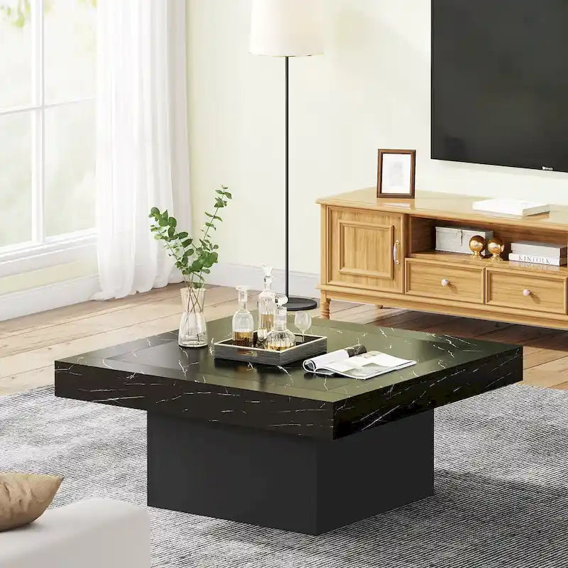 Struttura quadrata in legno ingegnerizzato con LED