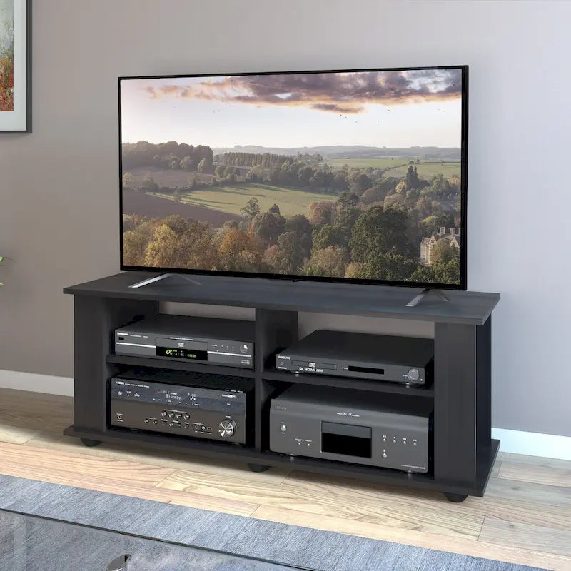 Black TV, accommodates TVs up to 55 or 75