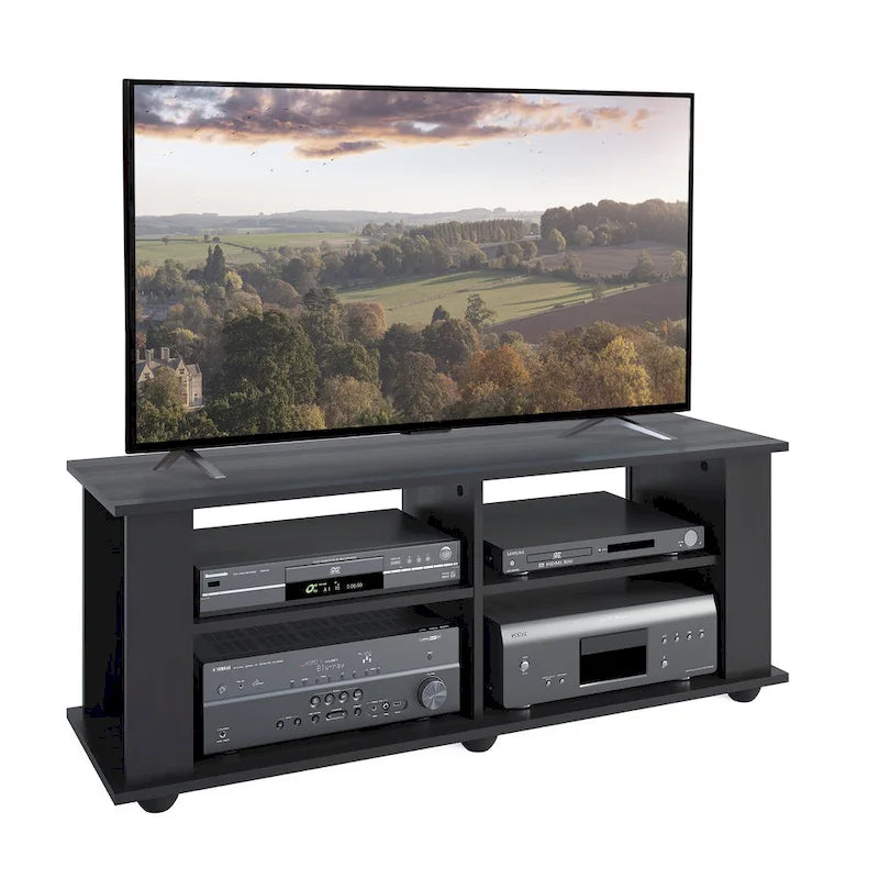 Black TV, accommodates TVs up to 55 or 75