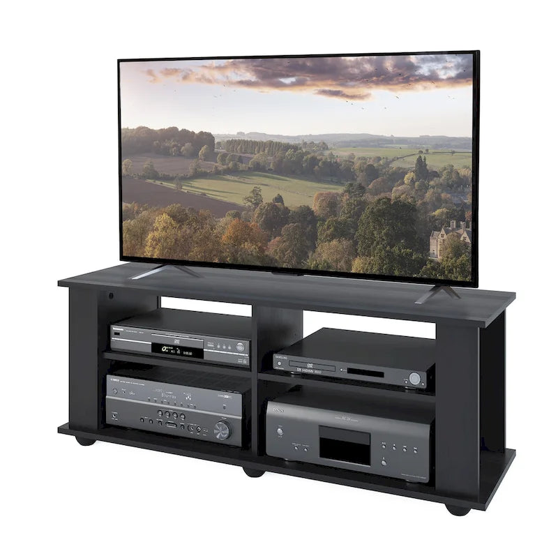 Black TV, accommodates TVs up to 55 or 75