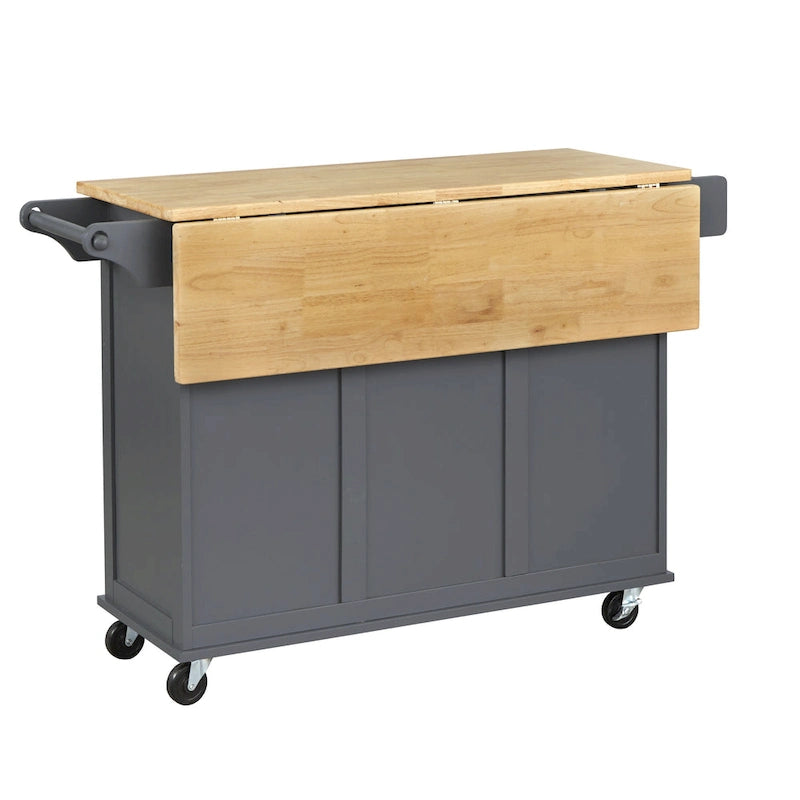 Carrello da cucina a 3 ante ribaltabili