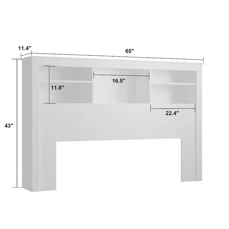 Testiera libreria da 65L x 43A con