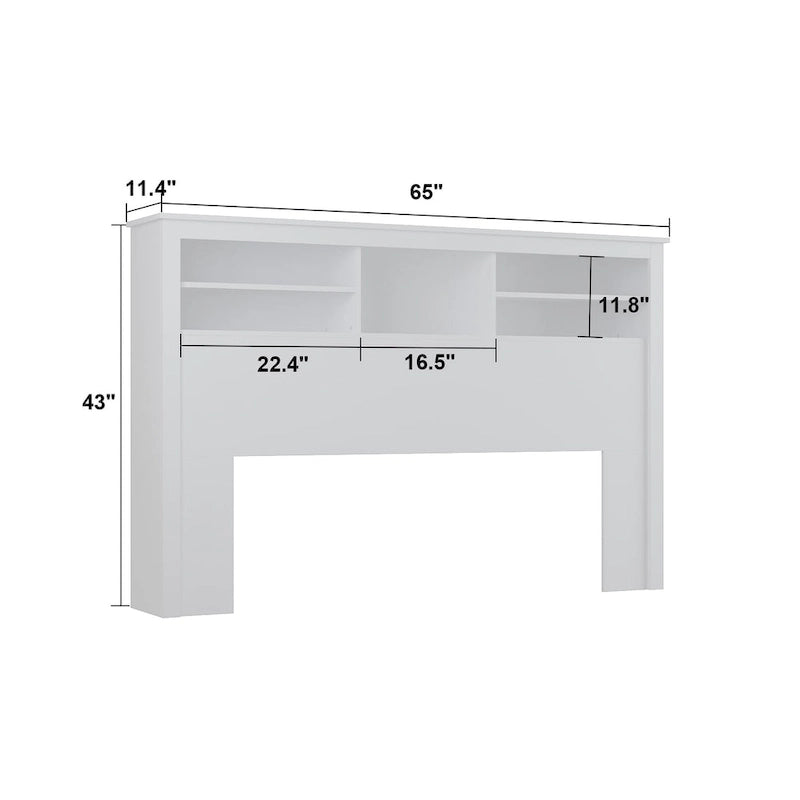 Testiera libreria da 65L x 43A con
