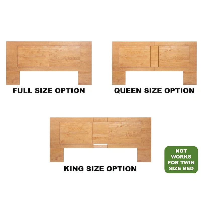 Tête de lit à panneau plat pour 3 tailles (king/queen/double)