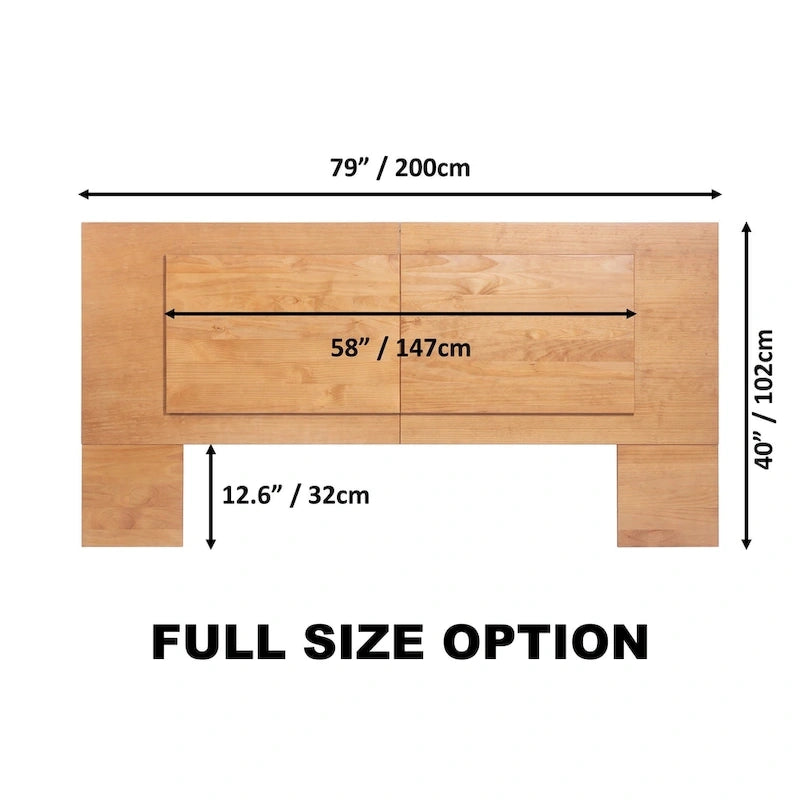 Tête de lit à panneau plat pour 3 tailles (king/queen/double)