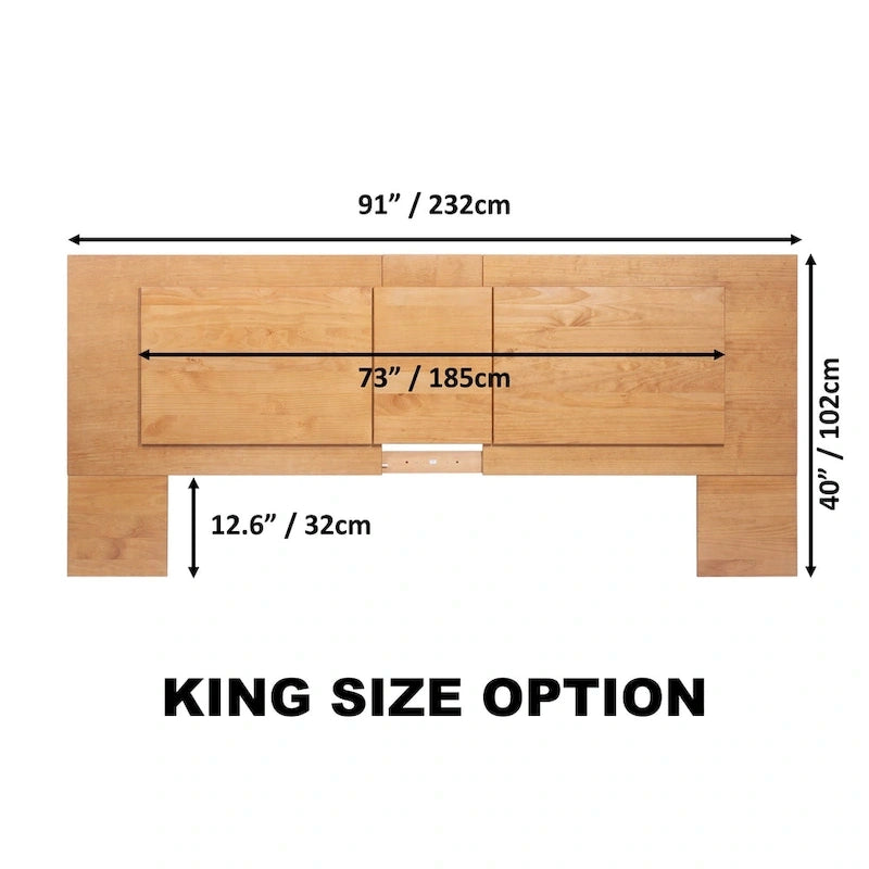 Tête de lit à panneau plat pour 3 tailles (king/queen/double)