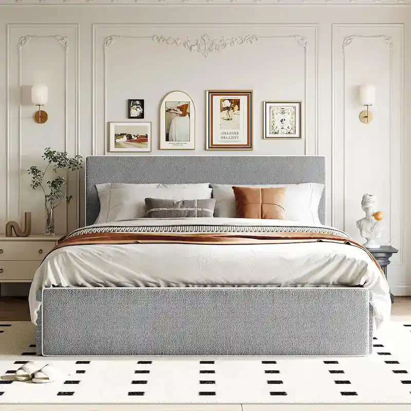Queen Size Platform Bed with 4