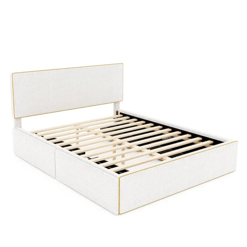 Queen Size Platform Bed with 4