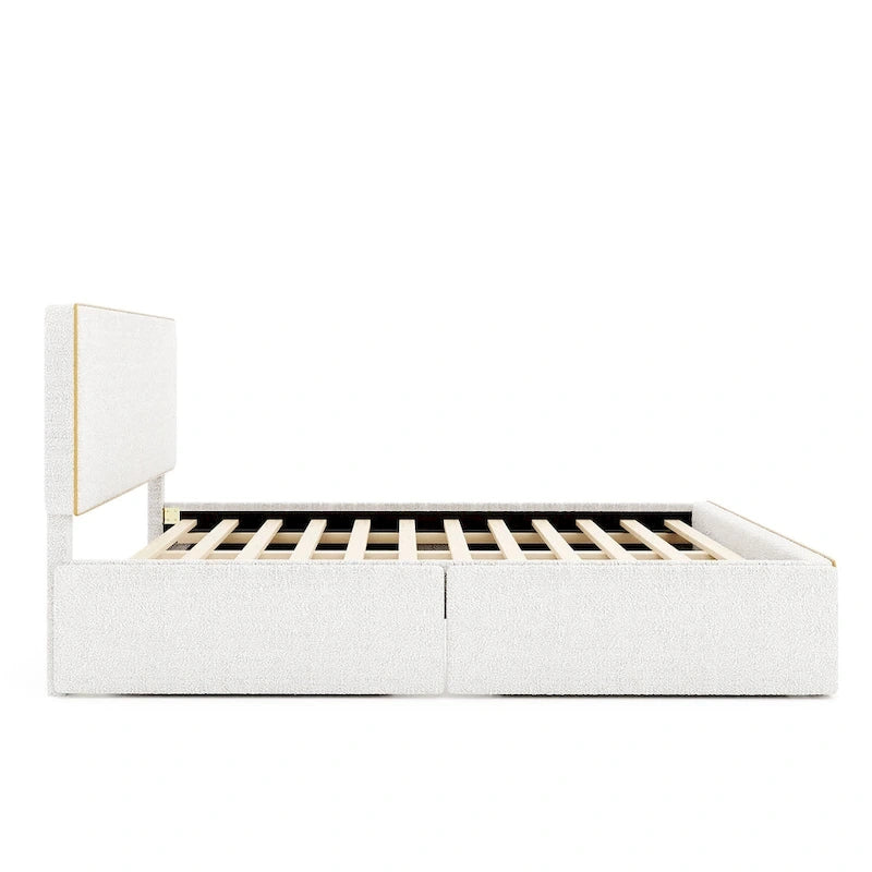 Queen Size Platform Bed with 4