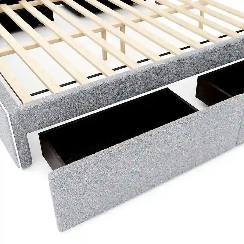 Queen Size Platform Bed with 4