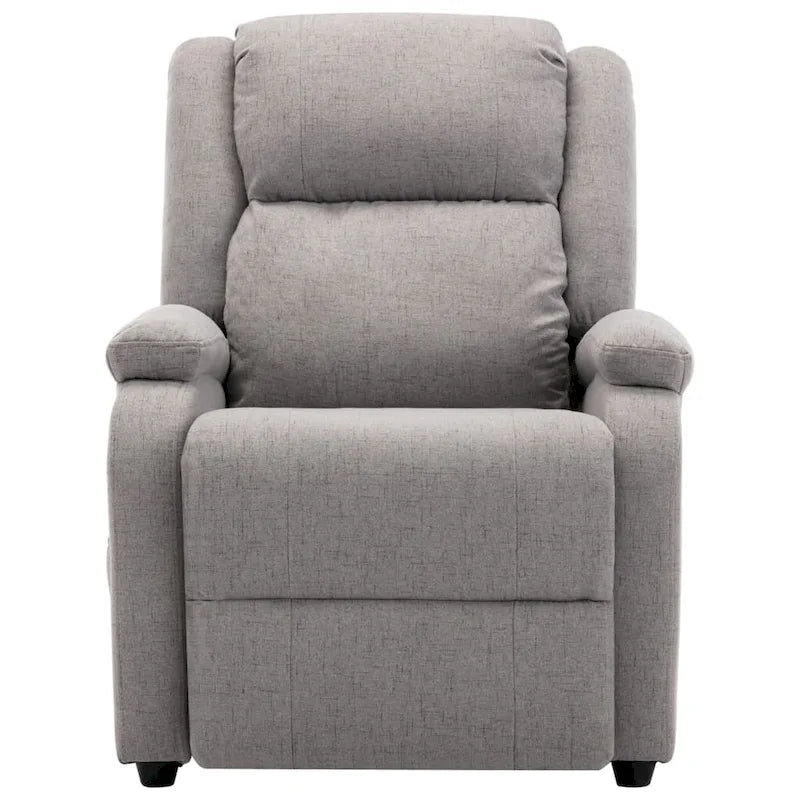 Poltrona massaggiante in tessuto grigio - 71 x 92 x 96 cm