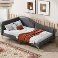 Full/Twin Size Daybed with Headboard and Armrest, Support, Full/Twin Size Bed