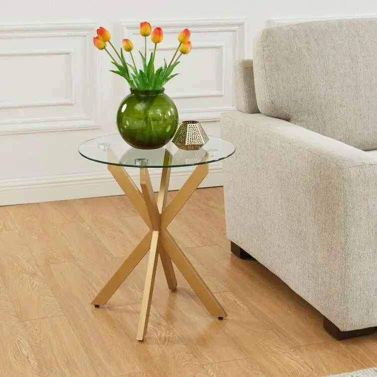 Table de 19.7 avec plateau en verre