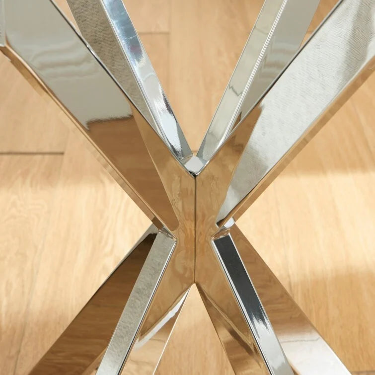 Table de 19.7 avec plateau en verre