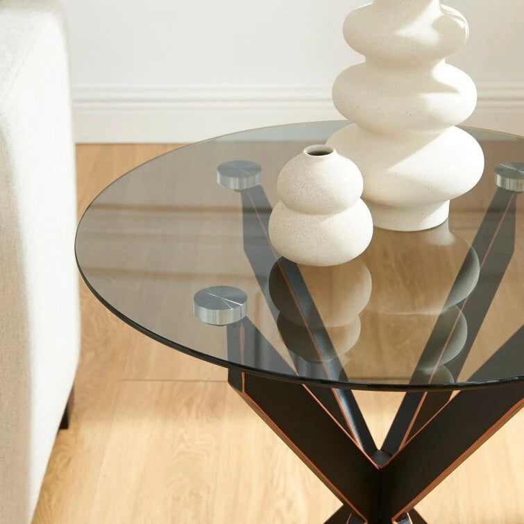 Table de 19.7 avec plateau en verre