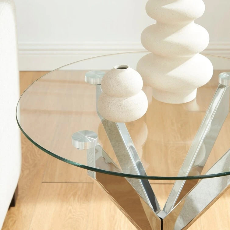 Table de 19.7 avec plateau en verre