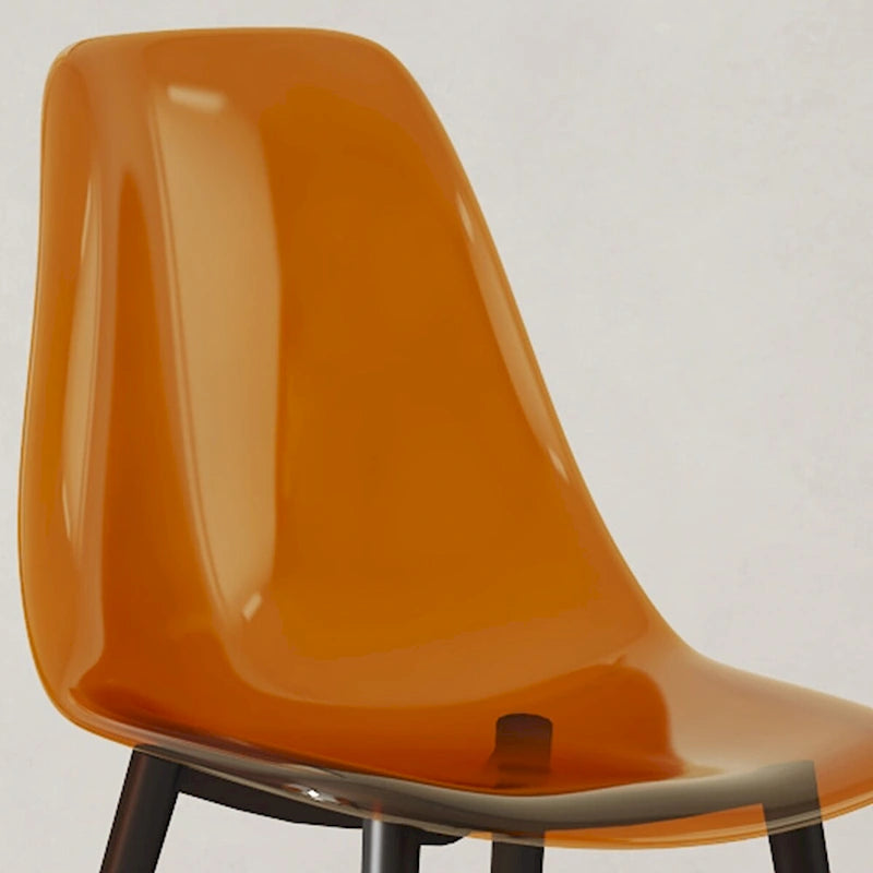 Set di 6 sedie da pranzo trasparenti, moderne e minimaliste