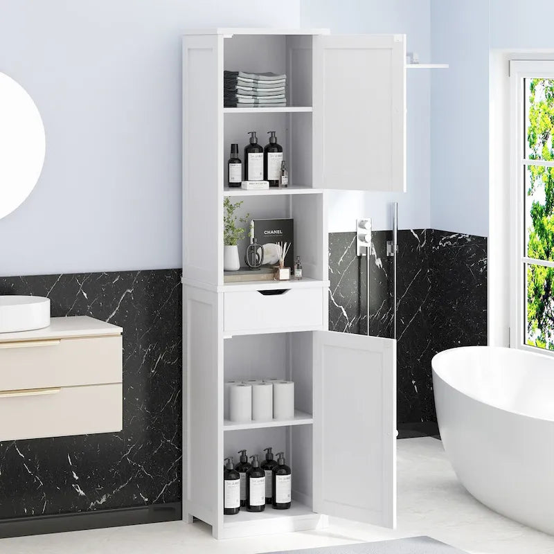 Mobiletto da bagno alto, dispensa stretta indipendente da 64H