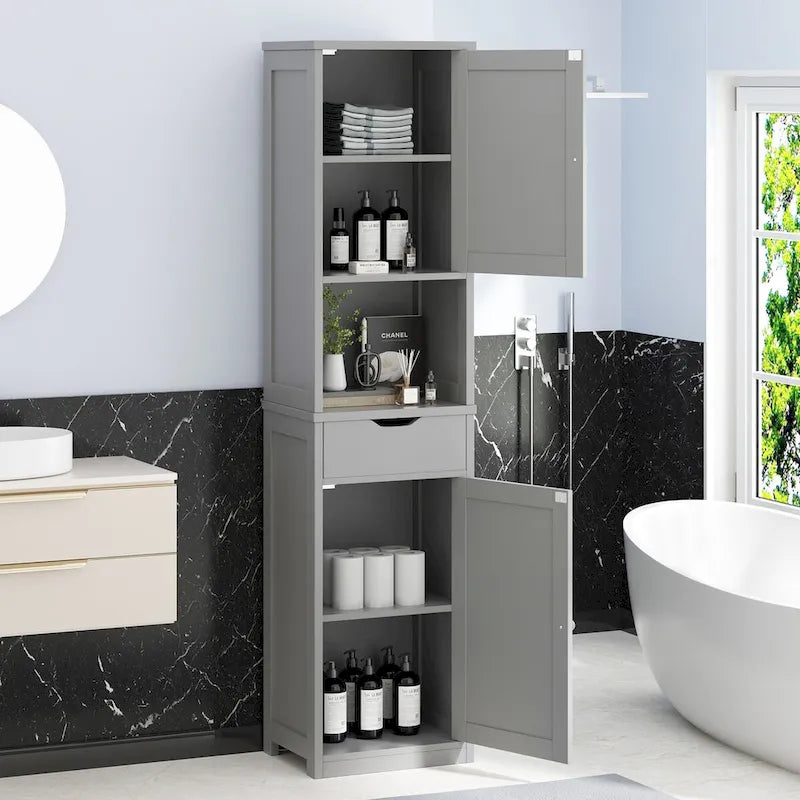 Mobiletto da bagno alto, dispensa stretta indipendente da 64H