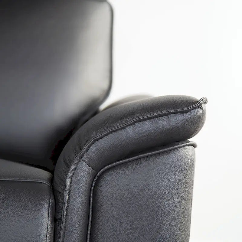 Modernes Zweisitzer-Sofa aus Lederimitat mit Liegefunktion